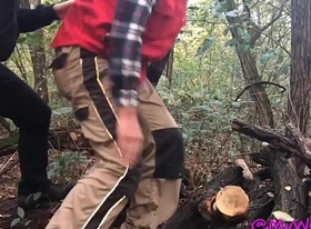 Milf buggered by a lumberjack enjoys and gets filled
