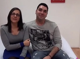 Young spains couple sells their intimacy up and fucks for the cameras for the first time