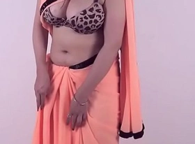 How To Wear Saree Perfectly - Beautiful Designer Saree Draping (480p).MP4