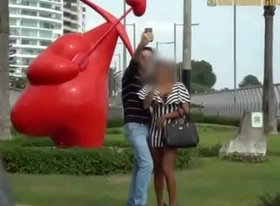 Bubble butt peruvian gets picked up from the park in peru lima and fucked hard