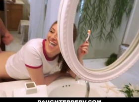 Teen step daughter fucked by dad while brushing teeth pov - maya kendrick