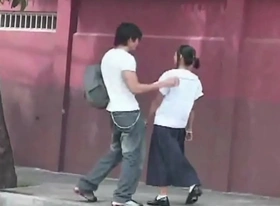 Yong filipina lbfm student babe pick up sucking big dick and fuck tourist