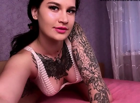 Masturbating wet pussy with pink vibrator - tattooslutwife