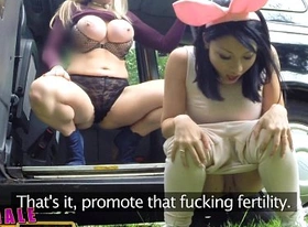 Female fake taxi cute asian has lesbian bonnet sex with big tits milf