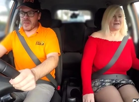 Chubby mature brit publicly rides and sucks