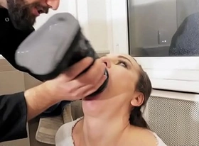 Nataly gold - extreme slut deepthroat with huge dildo
